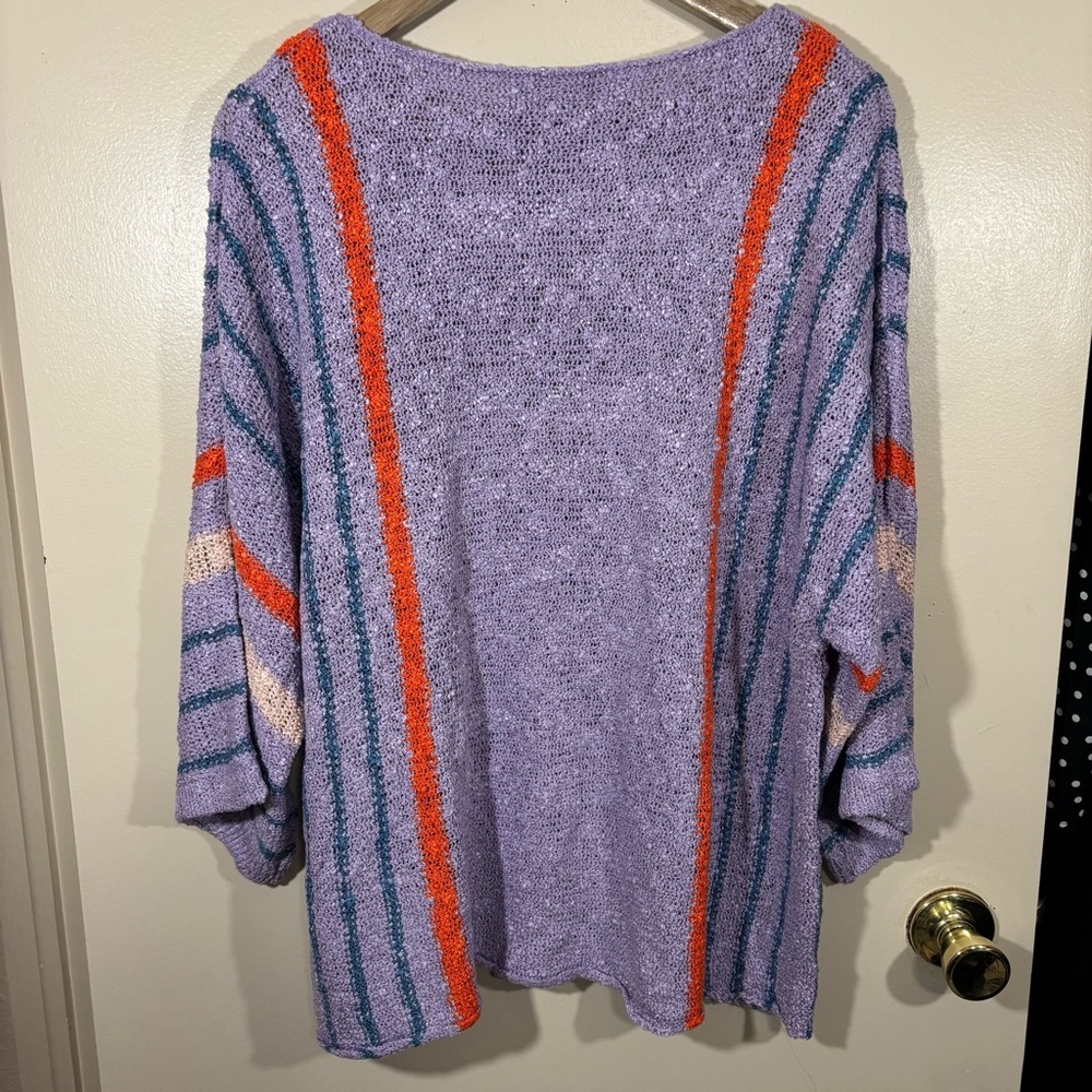 DOKOTOO Women's Purple and Orange Sweater Size XL - Picture 6 of 6